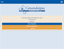 Tablet Screenshot of canandaiguavet.com
